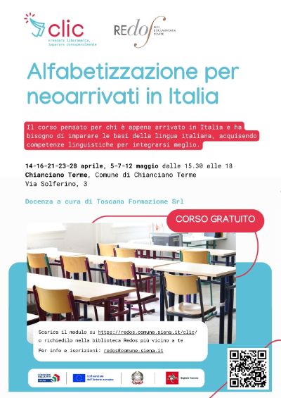 Locandina corso alfabetizzazione