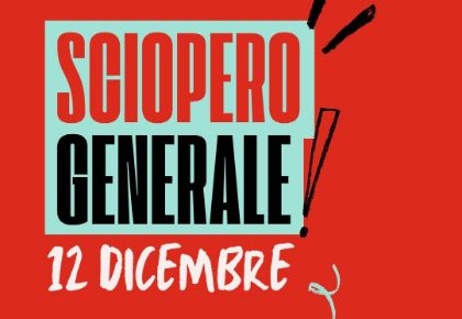  Sciopero generale CGIL 12 dicembre 2025 