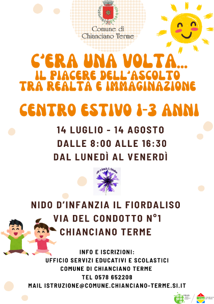 Campi estivi 2025 per bambini da 1 a 3 anni Campi estivi 2025 per bambini da 1 a 3 anni