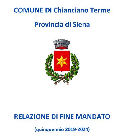 Relazione di fine mandato