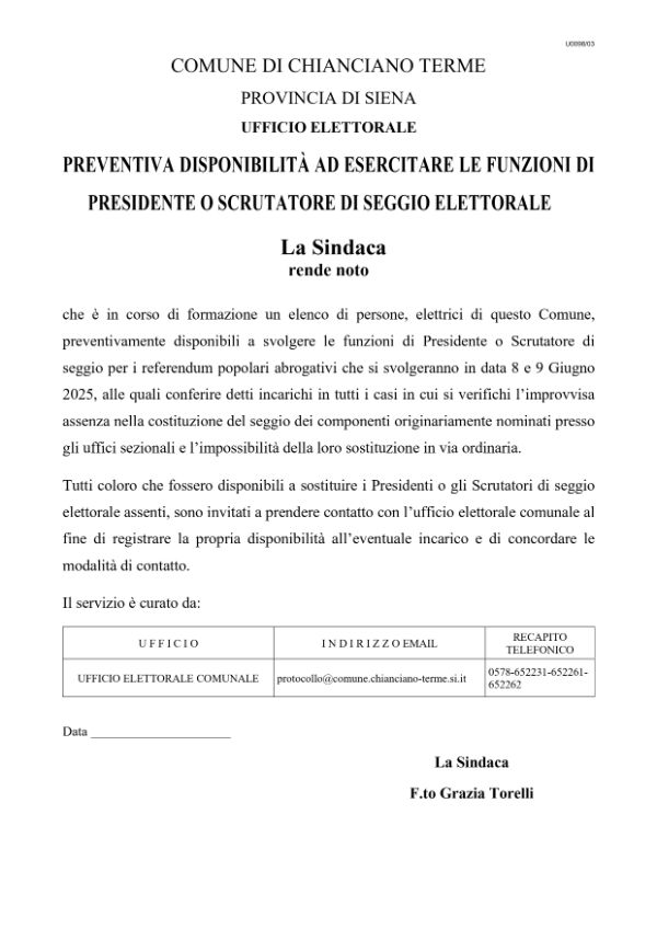 MANIFESTO PREVENTIVA DISPONIBILITÀ AD ESERCITARE LE FUNZIONI DI PRESIDENTE O SCRUTATORE DI SEGGIO ELETTORALE.pdf