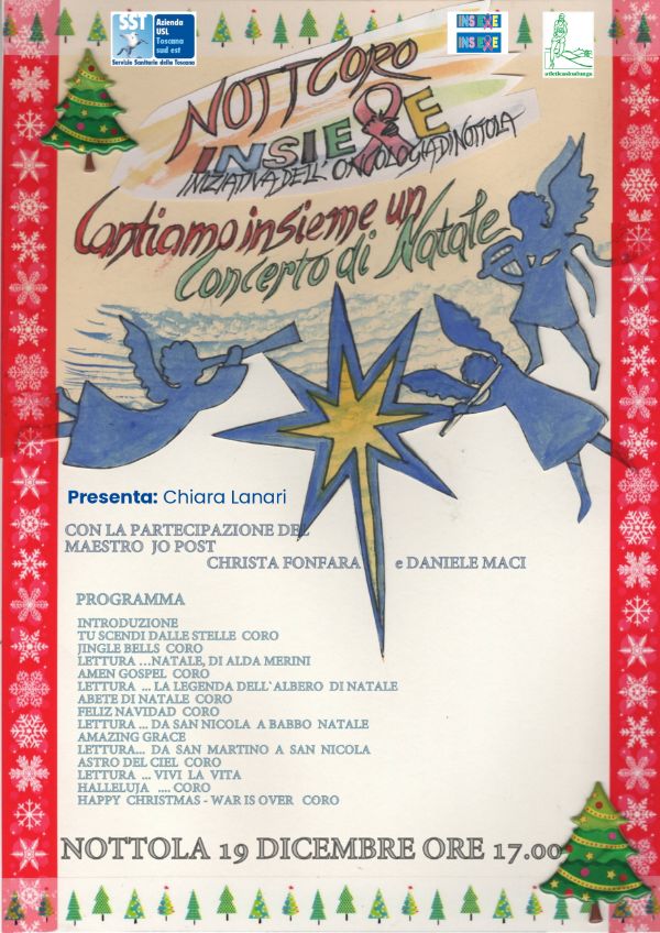Locandina coro Nottola_concerto natale dicembre 2024